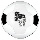 Mama Bear with Cubs Cute Family Bear サッカーボール (回転)