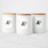 Mama Bear with Cubs Cute Family Bear フードラベル (ボトル)