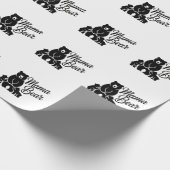 Mama Bear with Cubs Cute Family Bear ラッピングペーパー (角)