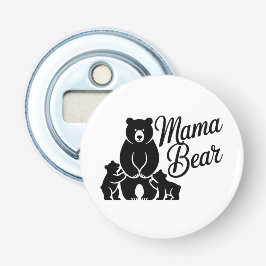 Mama Bear with Cubs Cute Family Bear 栓抜き