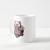 Mama Bears Women’s Bowling Team Logo コーヒーマグカップ (正面左)