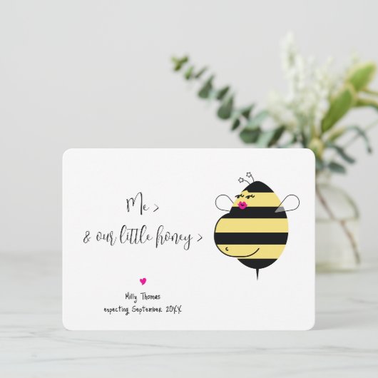 Mama Bee妊娠のお知らせ 招待状 (スタンド正面)