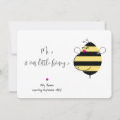 Mama Bee妊娠のお知らせ 招待状 (正面)