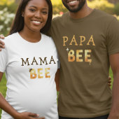 Mama Bee Bumblebee Baby Shower Parent White Tシャツ
