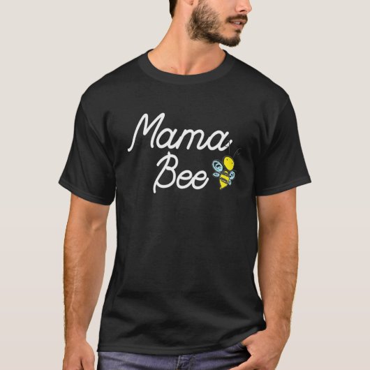 Mama Bee Cute Sassy Honey Bee Mothers Day Tシャツ (正面)