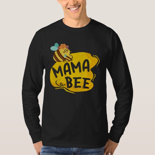 Mama Bee Family Matching Beekeeper Mom Mommy Mothe Tシャツ (正面)