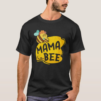 Mama Bee Family Matching Beekeeper Mom Mommy Mothe Tシャツ