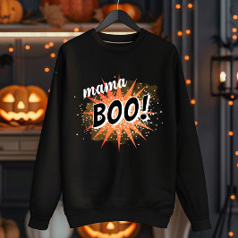 Mama Boo | Orange Halloween スウェットシャツ