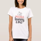 Mama Bunny & Me – マッチングEaster Bunny Tee Tシャツ (正面)