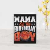 Mama Bysketbyll Birthday Boy Family Byller B-day P カード (黄色い花)