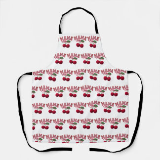 Mama Cherry Apron – Funny Kitchen Apron for Mom /  エプロン