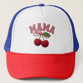 Mama Cherry Hat – Embroidered Style “Mama” Cap wit キャップ