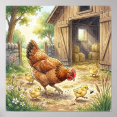 Mama Chicken and Chicks Nursery ポスター (正面)