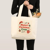 Mama Christmas crew ラージトートバッグ (正面(商品))