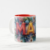 Mama Christmas Mug ツートーンマグカップ (正面左)