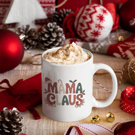 Mama Claus Christmas コーヒーマグカップ