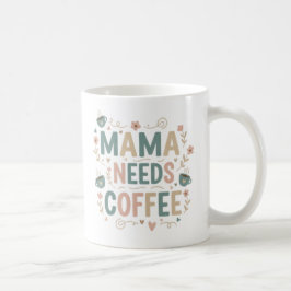 Mama Coffee Mug | Floral Mother's Day Ceramic Mug コーヒーマグカップ
