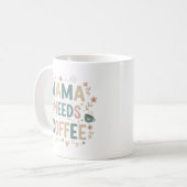Mama Coffee Mug | Floral Mother's Day Ceramic Mug コーヒーマグカップ (正面左)
