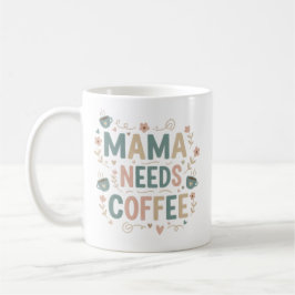 Mama Coffee Mug | Floral Mother's Day Ceramic Mug コーヒーマグカップ