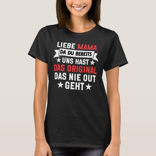 Mama Du Hast Bereits Uns Tシャツ (正面)