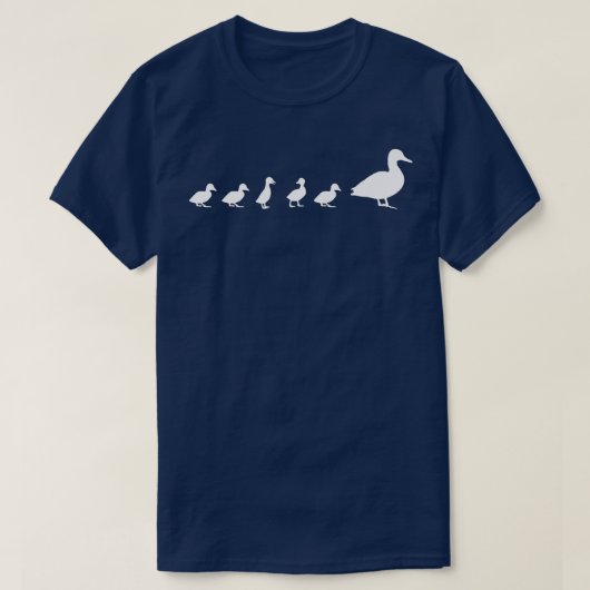Mama Duck 5 Ducklings Animal Family Mothers Day G Tシャツ (デザイン正面)