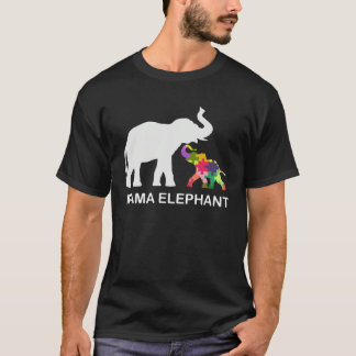 Mama Elephant Autism Awareness Love Support Mom Mo Tシャツ