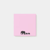 Mama Elephant with Babies Post it Notes ポストイット (正面)