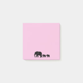 Mama Elephant with Babies Post it Notes ポストイット