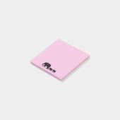 Mama Elephant with Babies Post it Notes ポストイット (アングル)