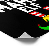 Mama Elf Matching Family Christmas Women  ポスター (角)