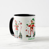 Mama Elf Mug – Cute Holiday Christmas Coffee cup マグカップ (正面左)