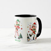 Mama Elf Mug – Cute Holiday Christmas Coffee cup マグカップ (正面右)