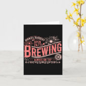 Mama Ery Brewery Brewing Co New Mom Funny Breast F カード (黄色い花)