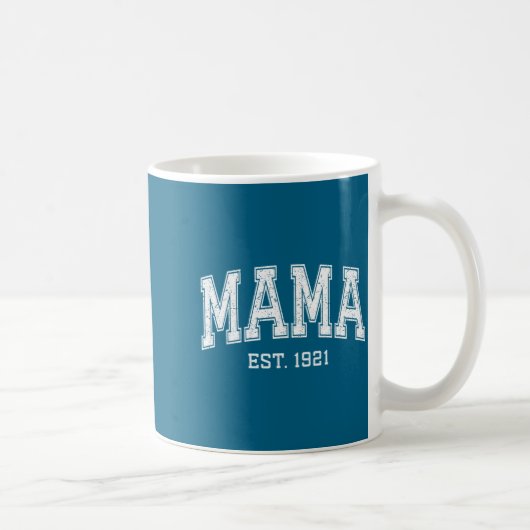 Mama Est 1921 Mom D Mothers Day Ized  コーヒーマグカップ (右)