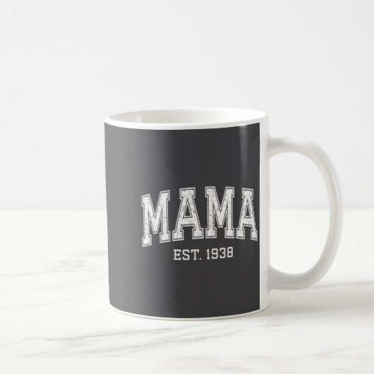 Mama Est 1938 Mom D Mothers Day Ized  コーヒーマグカップ (右)