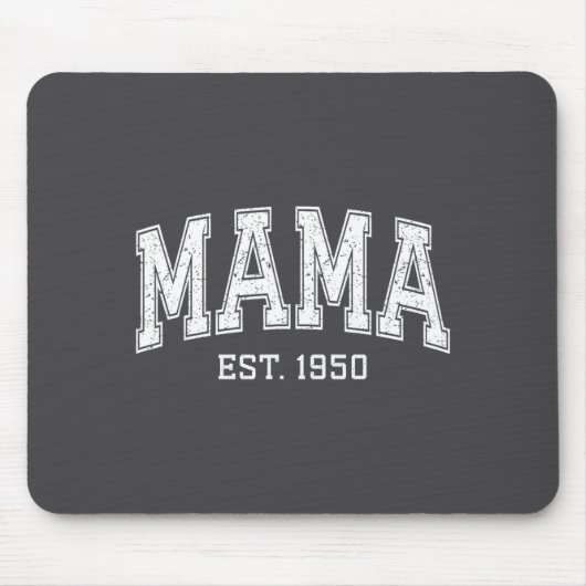 Mama Est 1950 Mom D Mothers Day Ized  マウスパッド (正面)