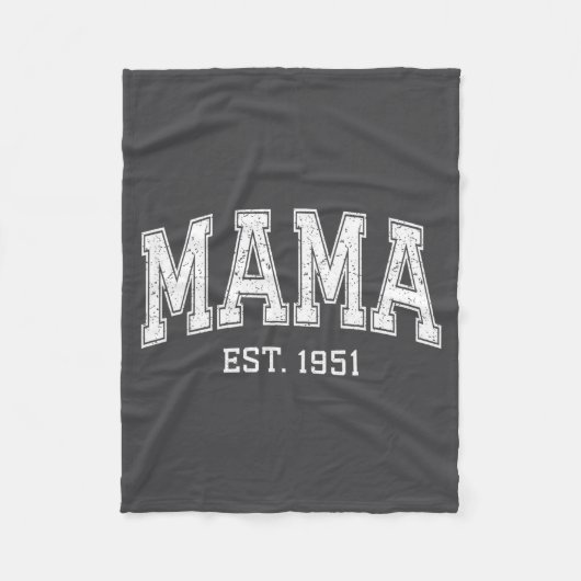 Mama Est 1951 Mom D Mothers Day Ized フリースブランケット (正面)