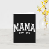 Mama Est 1955 Mom D Mothers Day Ized  カード (黄色い花)