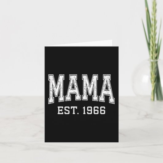 Mama Est 1966 Mom D Mothers Day Ized  カード (正面)