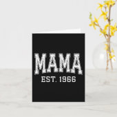 Mama Est 1966 Mom D Mothers Day Ized  カード (黄色い花)