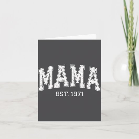 Mama Est 1971 Mom D Mothers Day Ized  カード (正面)