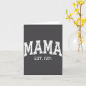 Mama Est 1971 Mom D Mothers Day Ized  カード (黄色い花)