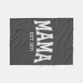 Mama Est 1971 Mom D Mothers Day Ized フリースブランケット (正面(横))