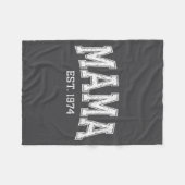 Mama Est 1974 Mom D Mothers Day Ized  フリースブランケット (正面(横))