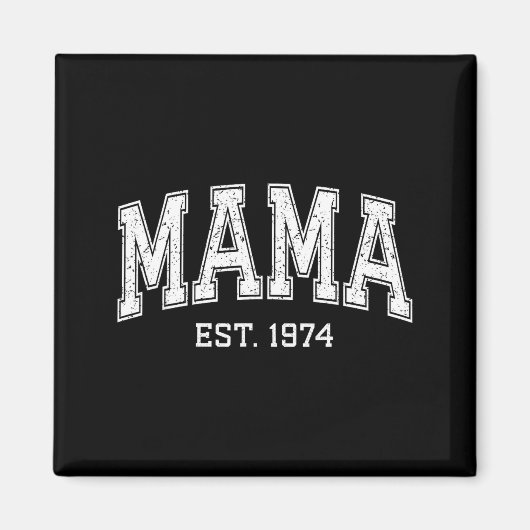 Mama Est 1974 Mom D Mothers Day Ized  マグネット (正面)
