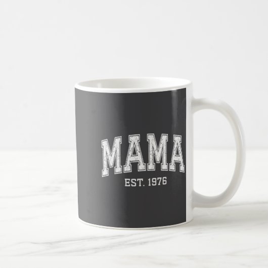 Mama Est 1976 Mom D Mothers Day Ized  コーヒーマグカップ (右)