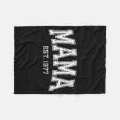 Mama Est 1977 Mom D Mothers Day Ized  フリースブランケット (正面(横))