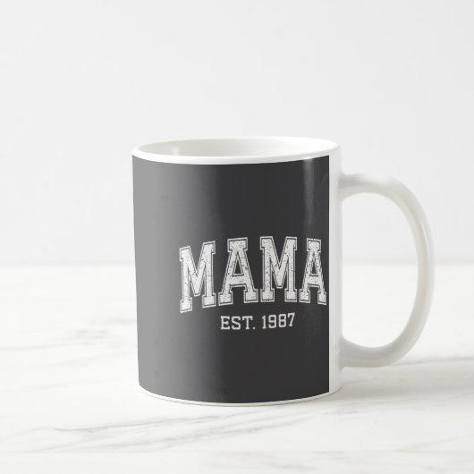 Mama Est 1987 Mom D Mothers Day Ized コーヒーマグカップ (右)