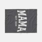 Mama Est 19 Mom D Mothers Day Ized  フリースブランケット (正面(横))