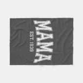 Mama Est 19&#; Mom D Mothers Day Ized フリースブランケット (正面(横))